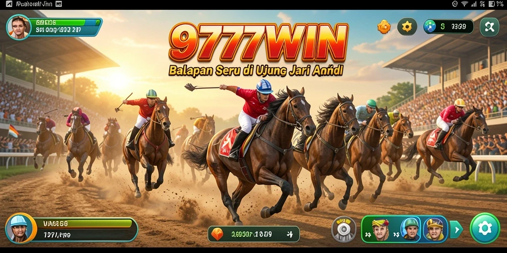 Tampilan menarik dari gameplay balap 9777WIN yang menegangkan.