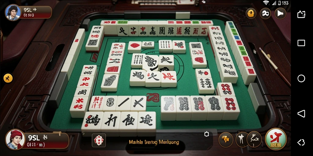Tampilan gameplay Mahjong yang menarik di 9SL.
