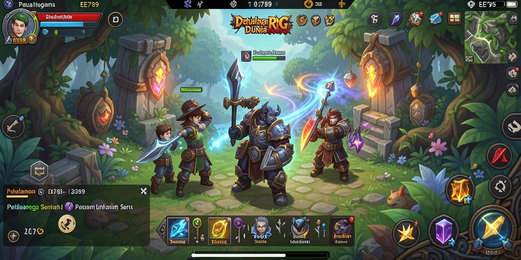Tampilan menakjubkan dari gameplay RPG EE789 yang menarik.