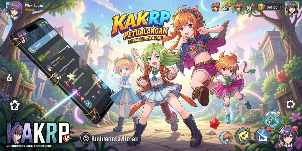 Tampilan gameplay KAKRP dengan karakter Anime yang menawan.