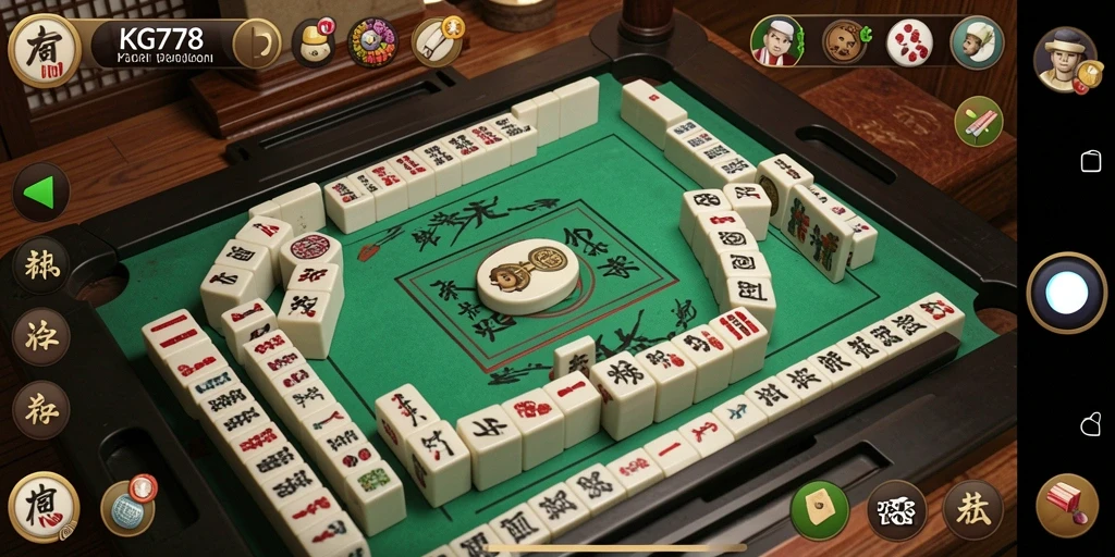 Tampilan gameplay KG778 dengan ubin Mahjong yang menantang.
