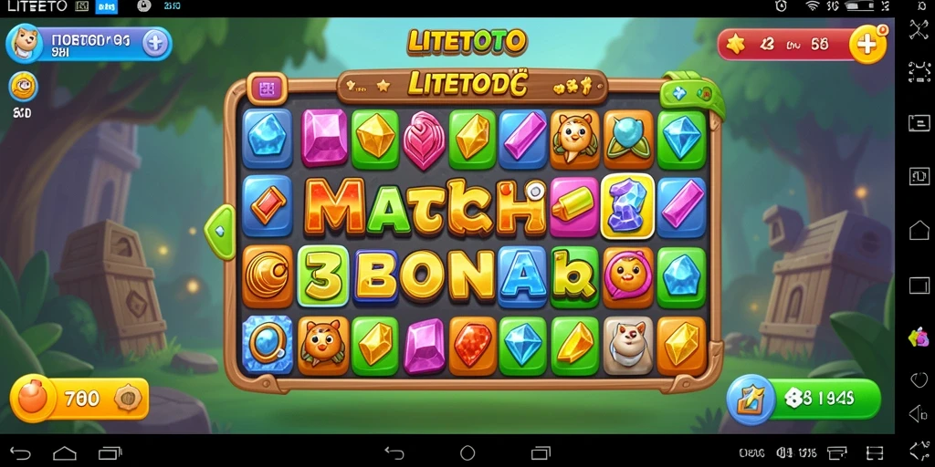Gameplay seru LITETOTO dengan kombinasi warna yang menantang.