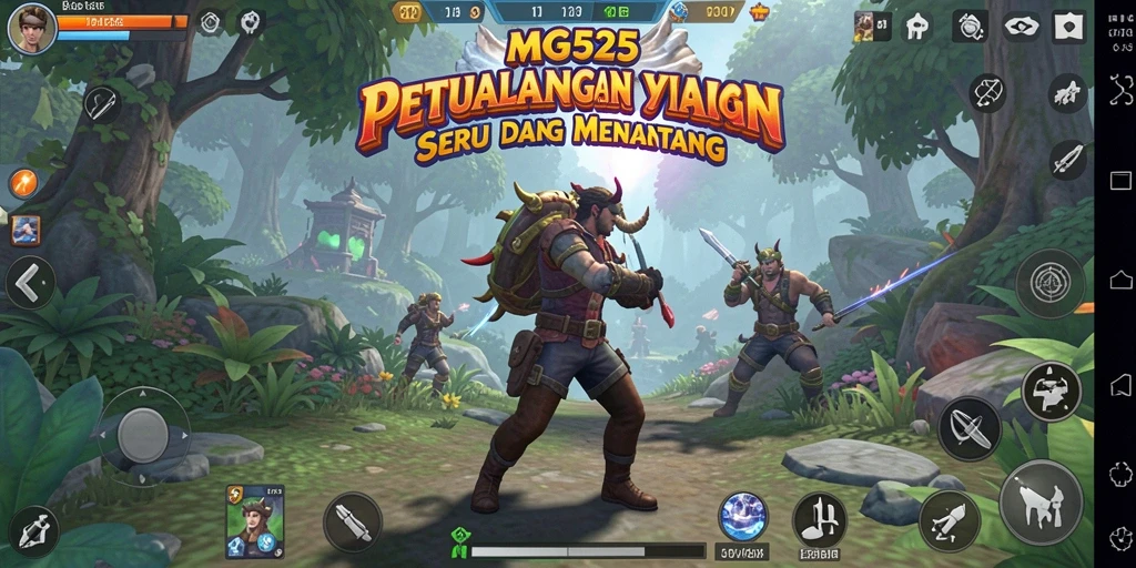 Tangkapan layar MG525 menunjukkan pengalaman gameplay petualangan yang seru.