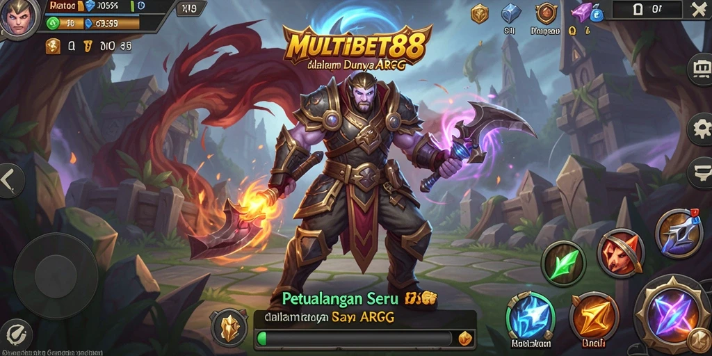Tangkapan layar gameplay MULTIBET88 menampilkan aksi seru di dunia ARPG.