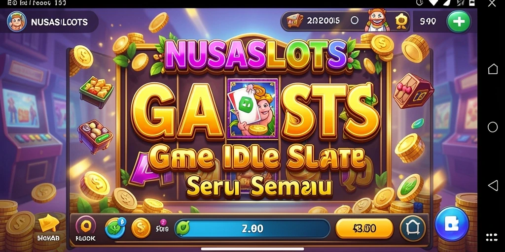 Gameplay seru NUSASLOTS dengan mesin slot yang menghibur.