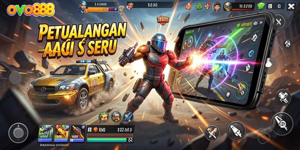 Tampilan aksi seru OVO88 dengan gameplay yang menegangkan dan dinamis.