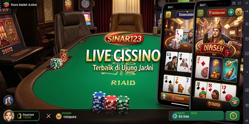 Tampilan nyata dari gameplay Live Casino di SINAR123.