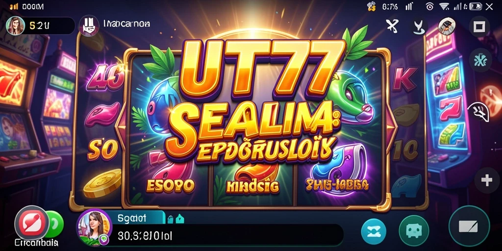 Tampilan gameplay UT77 yang menarik dan penuh warna.